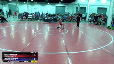 110 lbs Semis & 3rd Wb (16 Team) - Ryatt Rodden, Oklahoma Blue vs Jacob Lehman, Minnesota Blue