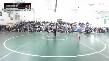 126 lbs Quarterfinal - Mason Beecher, Avon vs Russell Reed Jr., Lyman Mem/Windham Tech