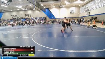 200 lbs Quarterfinal - Rodney Sabin, Uintah Wrestling vs Ayden Baum, Wasatch Wrestling Club