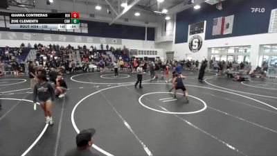 130 lbs Cons. Round 1 - Gianna Contreras, Redondo Union HS vs Zoe Clements, Chino Hills WC