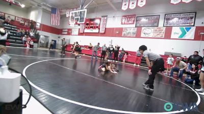 55-60 lbs Rr Rnd 1 - Zephie Humbyrd, Jay Wrestling Club vs Laylen Parish, Wagoner Takedown Club