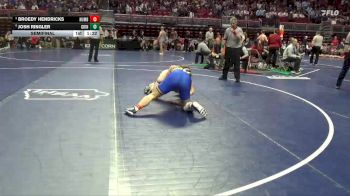 2A-190 lbs Semifinal - Josh Ringler, Grinnell vs Broedy Hendricks, Humboldt