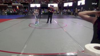57 lbs Champ. Round 1 - Kashius Richerson, East Helena Outlaws vs Madyson Badgley, Rugrats