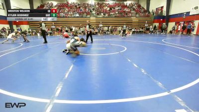 157 lbs Consi Of 8 #1 - Weston Wilson, Owasso High School vs Kyler Godinez, Bartlesville High School