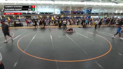106 lbs Quarterfinal - Alexander Nassiff, Charlotte vs Cameron Schofield, Unattached