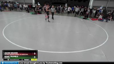 157 lbs Semifinal - Rider Trumble, Kentucky vs Jacob Weaver, Central Indiana Academy Of Wrestling