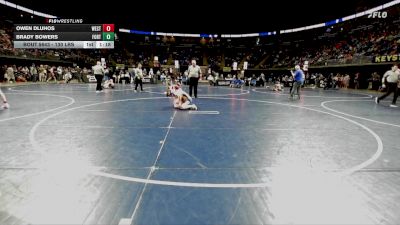 130 lbs Consy 3 - Owen Dluhos, Westmont Hilltop vs Brady Bowers, Fort LeBoeuf