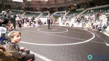 61 lbs Rr Rnd 5 - Noah Estes, Oklahoma Strong-Blue 9U vs Madden Moore, Keystone Kids Wrestling Club
