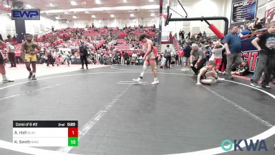 92 lbs Quarterfinal - Kandyn Clem, Ponca City Wildcat Wrestling vs Tyree Cade Jr., Midwest City Bombers Youth Wrestling Club