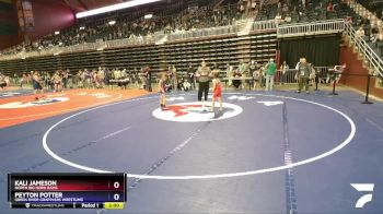 62 lbs Round 1 - Kali Jameson, North Big Horn Rams vs Peyton Potter, Green River Grapplers Wrestling