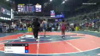 220 lbs Round Of 16 - Nolan Frank, California vs Austin Johnson, Pennsylvania