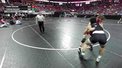 190 lbs Cons. Quarters - Chetan Malkan, Waukesha West vs Owen Ozolins, Muskego