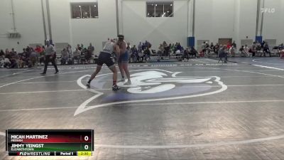 285 lbs Semifinal - Micah Martinez, Messiah vs Jimmy Yeingst, Elizabethtown