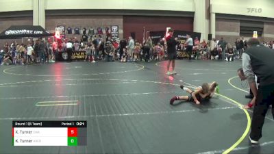 47 lbs Round 1 (6 Team) - Xavier Turner, Contenders Wrestling Academy Green vs Kennedy Turner, Ares Red