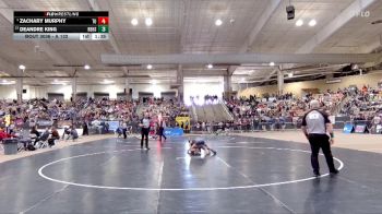A 132 lbs Champ. Round 1 - Deandre King, Red Bank High School vs Zachary Murphy, Tullahoma High School