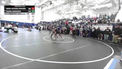 120 lbs Cons. Round 4 - Isabel Sadowski, El Toro vs Siena Antonio-Hopkins, Camarillo