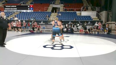 285 lbs Cons. Quarters - Noah Larios, California vs Angus Machen, Indiana
