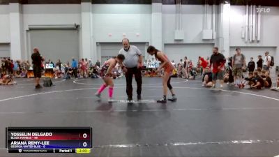 110 lbs Round 1 (8 Team) - Yosselin Delgado, Black Mambas vs Ariana Remy-Lee, Georgia United Blue