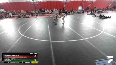 120 lbs Cons. Round 4 - Espen Pitts, Wisconsin vs Remington Skic, Northern Exposure Wrestling Club