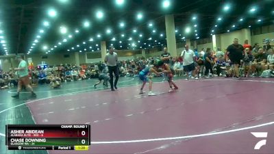 75 lbs Champ Round 1 (16 Team) - Asher Abidean, Alabama Elite - Red vs Chase Downing, Glasgow WA