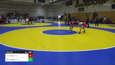 109 lbs Round Of 16 - Jax Vang, Buchanan vs Mas Hatano, Folsom