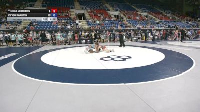 106 lbs Champ. Rd Of 128 - Cole Lemberg, Illinois vs Zy'ion Martin, Kansas