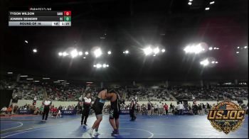 285 lbs Round Of 16 - Tyson WILSON, Darko Valley Wolfpak vs Jonben Seinder, Del City Little League