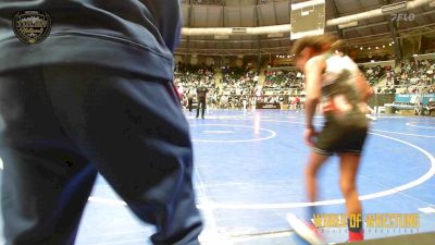 68 lbs Consi Of 8 #1 - Hannah Kellogg, Smith Wrestling Academy vs Laney Henning, Cotton County Wrestling Club