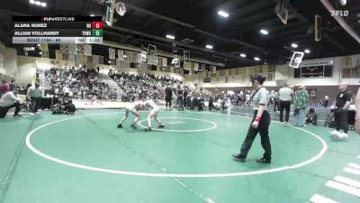 80 lbs Round 2 - Alana Nunez, Rough House vs Jillian Vollhardt, The Valley Wrestling Club