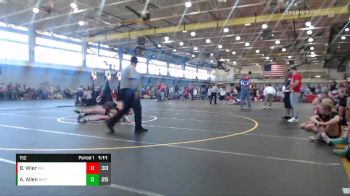 152 lbs Round 5 (6 Team) - Breanna Wier, Wisconsin Black vs Ava Allen, Beast Mode Pink