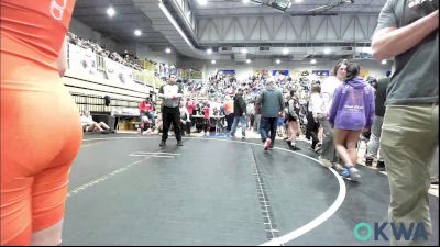 92-96 lbs Rr Rnd 2 - Zaiden Wilson, HURRICANE WRESTLING ACADEMY vs Ella Kennedy, Cowboy Wrestling Club