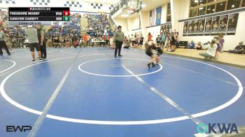 52 lbs Consi Of 8 #2 - Theodore Mosby, Wyandotte Youth Wrestling vs Caulyer Cassity, Barnsdall Youth Wrestling