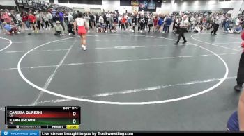 122 lbs Champ. Round 2 - Carissa Qureshi, CA vs Ileah Brown, TX