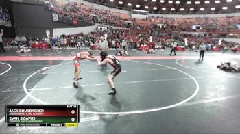 120 lbs Cons. Round 5 - Jack Brukbacher, Askren Wrestling Academy vs Evan Sigafus, Warrior Youth Wrestling