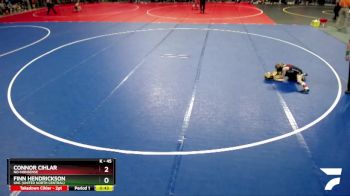 45 lbs Champ. Round 1 - Connor Cihlar, No-Nonsense vs Finn Hendrickson, UNC (United North Central)