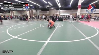 132 lbs Consi Of 32 #2 - Ethan Moran, Dead Shot Wrestling Club vs Corey Bishop, Crutchmer Wrestling