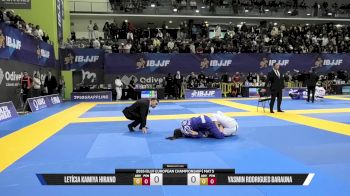 Yasmin Rodrigues Barauna vs Letícia Kamiya Hirano 2026 European Jiu-Jitsu IBJJF Championship