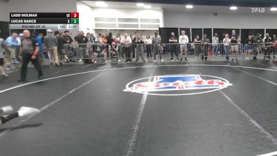 190 lbs Round Of 32 - Ladd Holman, UT vs Lucas Nance, IL