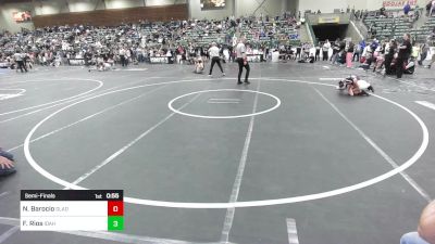 88 lbs Semifinal - Nevaeh Barocio, Gladiator Wrestling vs Faith Rios, Idaho Gold