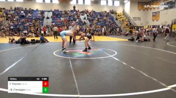 160 lbs Round Of 16 - Tyler Fischer, Palm Bay vs Bailey Flanagan, CFWA