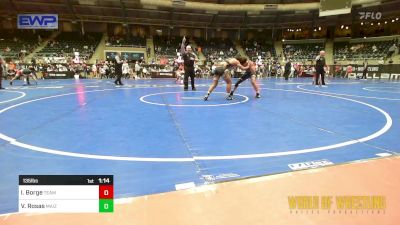 135 lbs Semifinal - Israel Borge, TEAM PRIDE ACADEMY vs Vincent Rosas, Maize