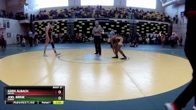 132 lbs Champ. Round 1 - Joel Brink, GREEN vs Aden Albach, BRUSH