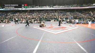 1A/2A 106 1st Place Match - Marcus Pemberton, South Stanly High School vs Ryan Johnson, Mountain Island Charter