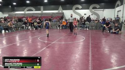 60 lbs Placement Matches (8 Team) - Jett Maughon, Elite Ath Club WE vs Brooks Poupard, Dundee Wrestling (MI)