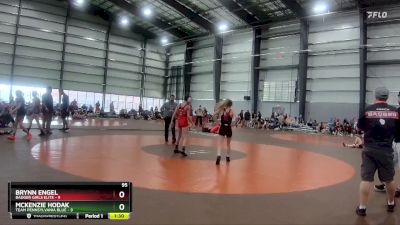 95 lbs Finals (8 Team) - Brynn Engel, Badger Girls Elite vs McKenzie Hodak, Team Pennsylvania Blue