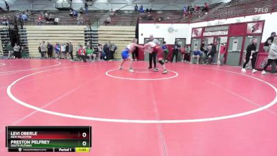 215 lbs Cons. Round 5 - Preston Pelfrey, South Putnam vs Levi Oberle, New Palestine