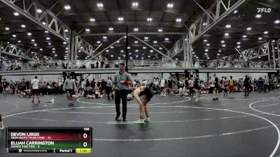 138 lbs Round 3 (8 Team) - Devon Lirgg, Team Shutt Tyler Cook vs Elijah Carrington, Savage King Pins