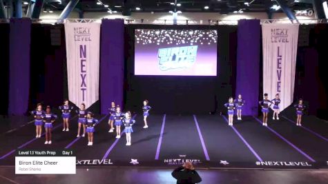 Biron Elite Cheer - Rebel Sharks [2023 Level 1.1 Youth Prep Day 1] 2023 Next Level Nationals-Houston