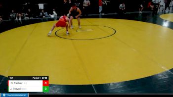 157 lbs Champ. Round 3 - Nick Carlson, Pratt Community College vs Jakob Stovall, Baker (Kan.)