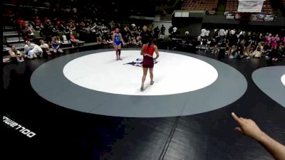 135 lbs Hailey Liu, MDWA - Mount Diablo Wrestling Association vs Mya McCutchan, CMWA - Coastal Mountain Wrestling Association